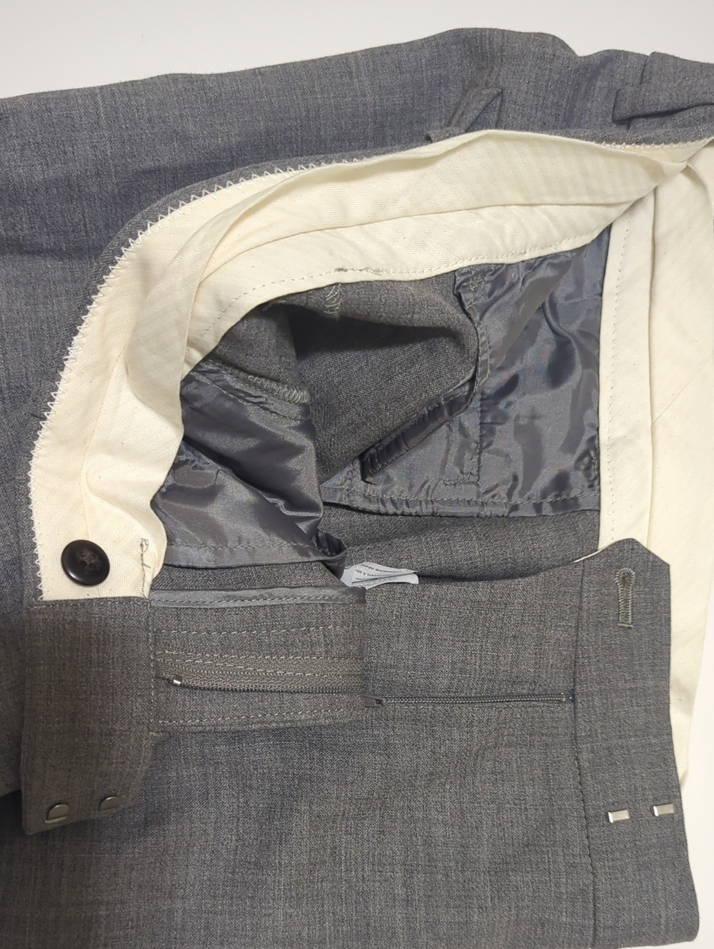 Jcrew Grey Wool Maddie Straight Leg Slim Pants Tailored Suiting 6 us Medium - Picture 4 of 10